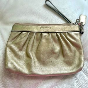 Coach corner zip wristlet